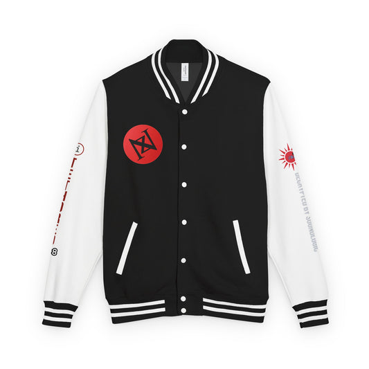 iNa Z Letterman Jacket — INA Z Red & White Varsity Jacket with Logo