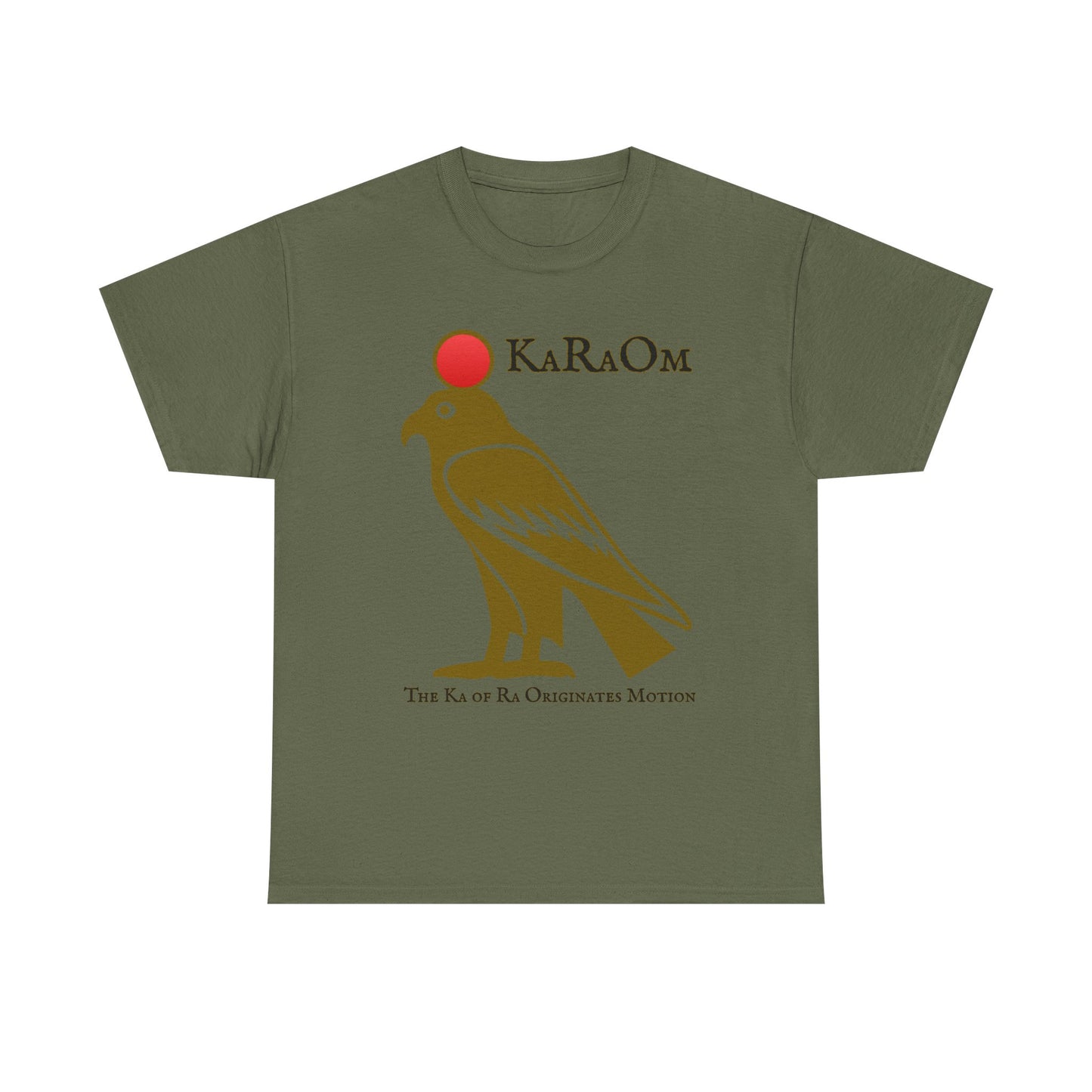 Gold- KaRaOm The Ka of Ra Originates Motion  - Vintage classic soundlogic Tee  Vintage SoundLogic Tee
