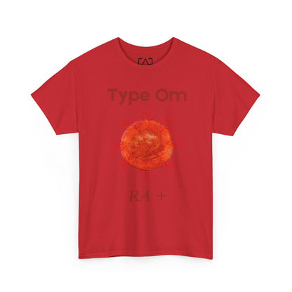 Type Om RA+ front  Access Denied I Tethered 888 back Red font Graphic Unisex T-Shirt, Casual Style, Statement Tee, Unique Gift, Streetwear Fashion, Everyday Comfort