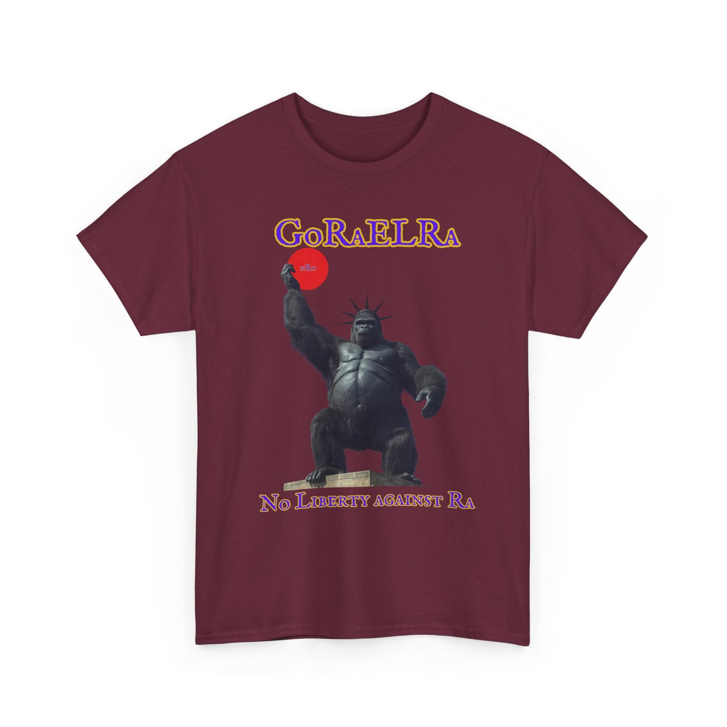 GoRaElRa No Liberty Against Ra  purple + gold - Vintage classic soundlogic Tee