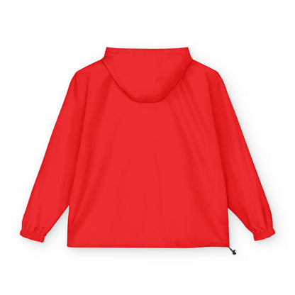 iNa Z Orange Packable Anorak Jacket with Floral Crest