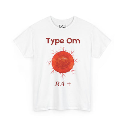 Type Om RA+ front  Access Denied I Tethered 888 back Red font Graphic Unisex T-Shirt, Casual Style, Statement Tee, Unique Gift, Streetwear Fashion, Everyday Comfort