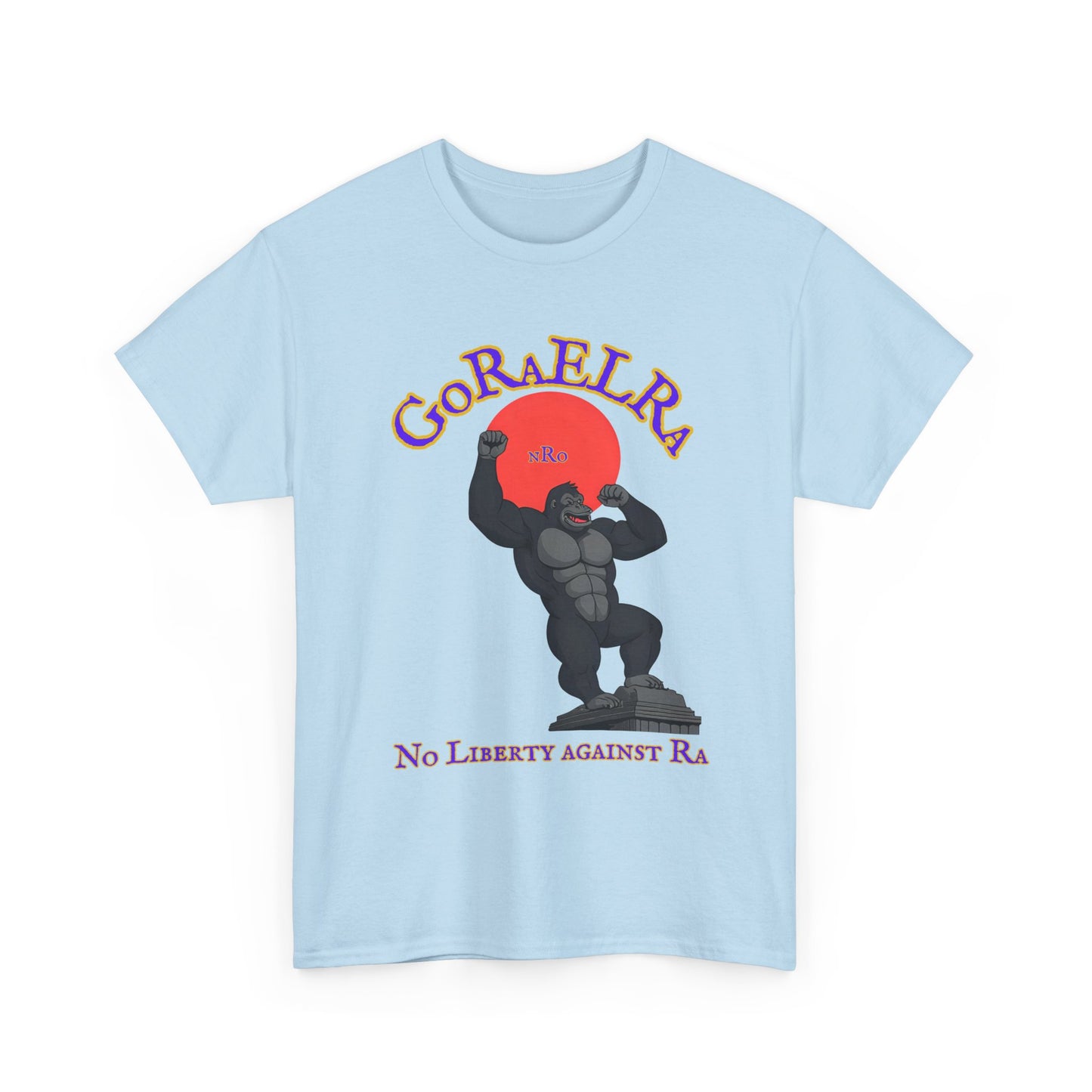 GoRaElRa No Liberty Against Ra  purple + gold - Vintage classic soundlogic Tee