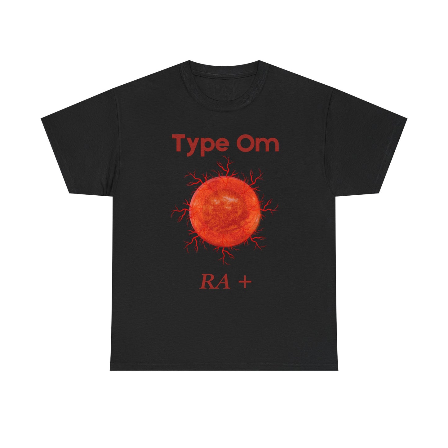 Type Om RA+ front  Access Denied I Tethered 888 back Red font Graphic Unisex T-Shirt, Casual Style, Statement Tee, Unique Gift, Streetwear Fashion, Everyday Comfort