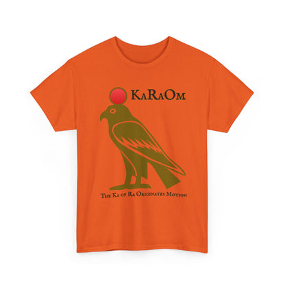 Gold- KaRaOm The Ka of Ra Originates Motion  - Vintage classic soundlogic Tee  Vintage SoundLogic Tee
