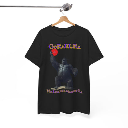 GoRaElRa No Liberty Against Ra  purple + gold - Vintage classic soundlogic Tee
