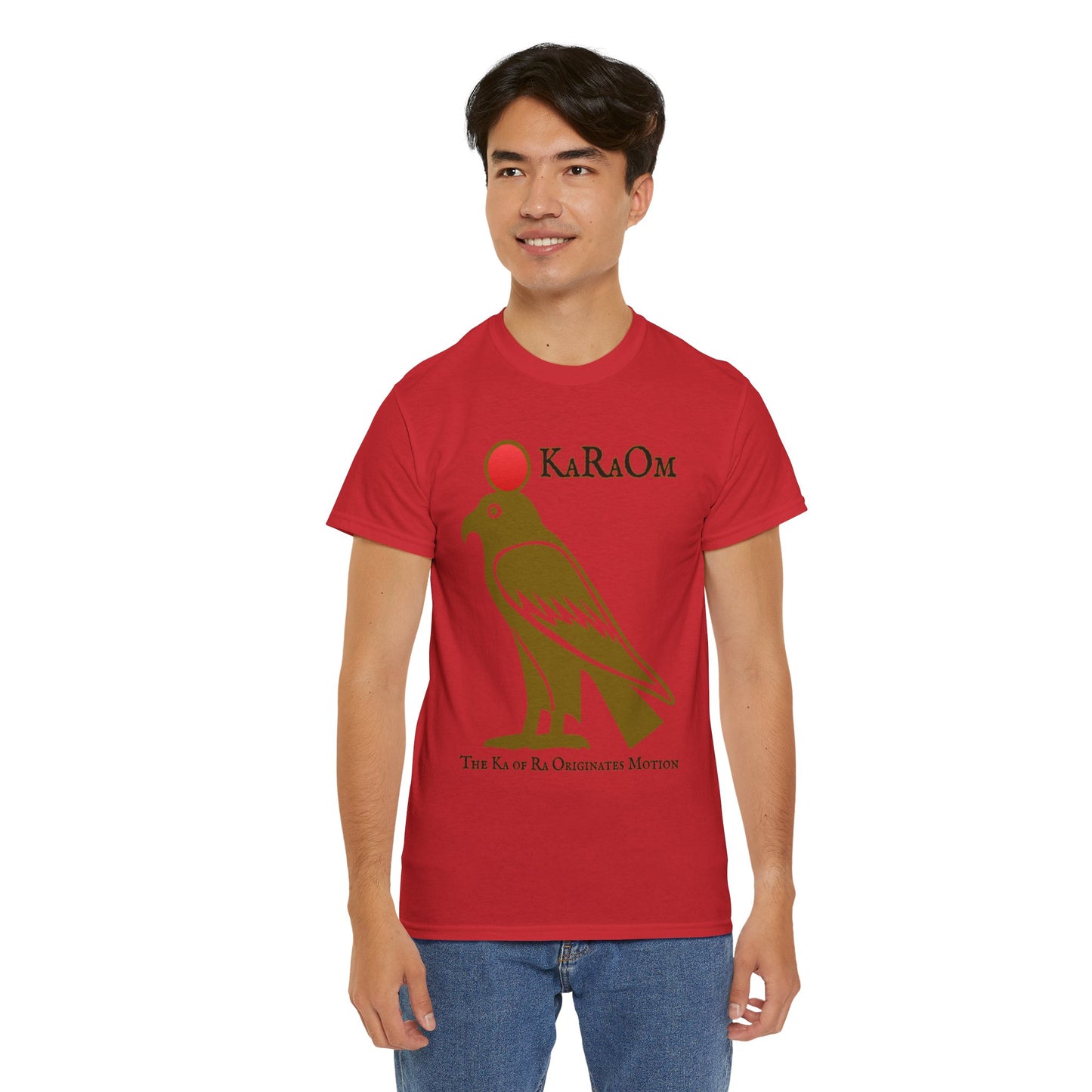 Gold- KaRaOm The Ka of Ra Originates Motion  - Vintage classic soundlogic Tee  Vintage SoundLogic Tee