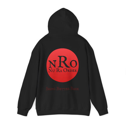"Civil War Means War Against Us - NRO NU Ra Order Bring Bettor Back  Hoodie — "RaEdOriBaKa" Retro Logo Sweatshirt