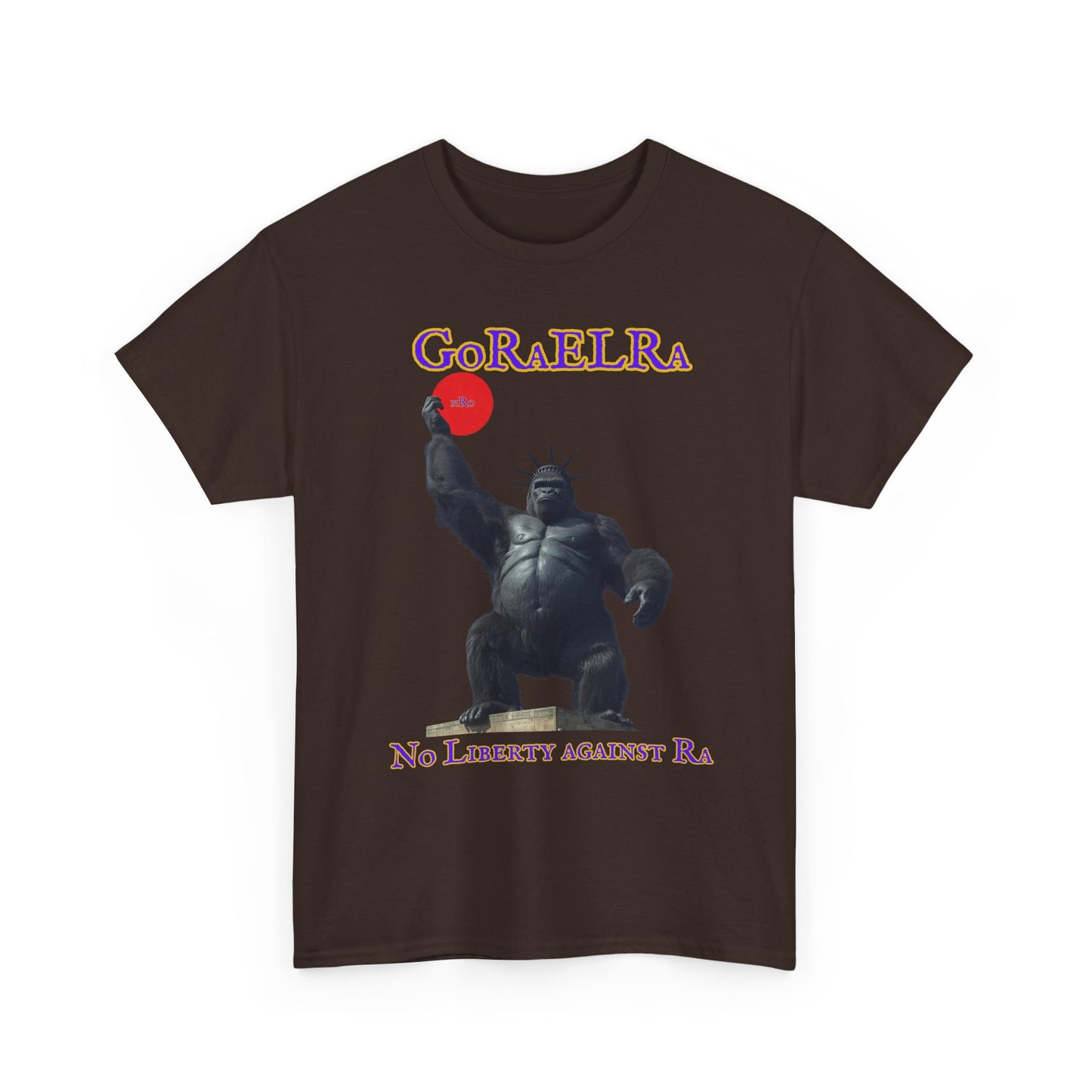 GoRaElRa No Liberty Against Ra  purple + gold - Vintage classic soundlogic Tee