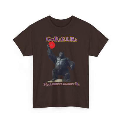 GoRaElRa No Liberty Against Ra  purple + gold - Vintage classic soundlogic Tee