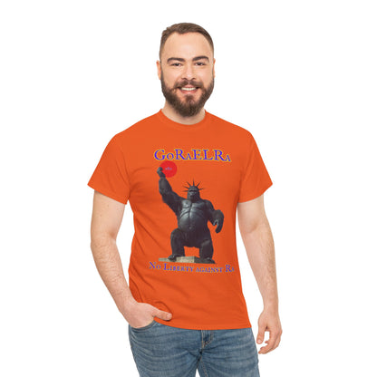 GoRaElRa No Liberty Against Ra  purple + gold - Vintage classic soundlogic Tee