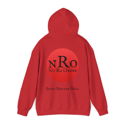 No World Civil War again 1867   Nu Ra Order Bring Bettor Back  Hoodie — "RaEdOriBaKa" Retro Logo Sweatshirt