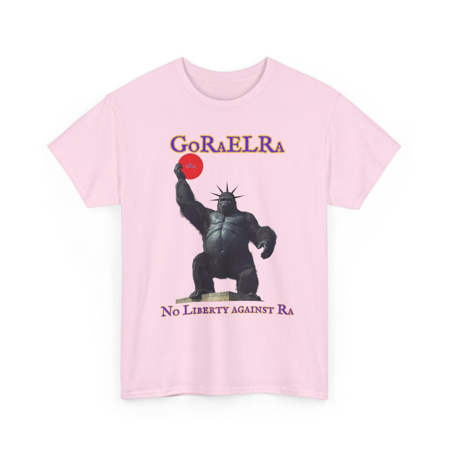 GoRaElRa No Liberty Against Ra  purple + gold - Vintage classic soundlogic Tee