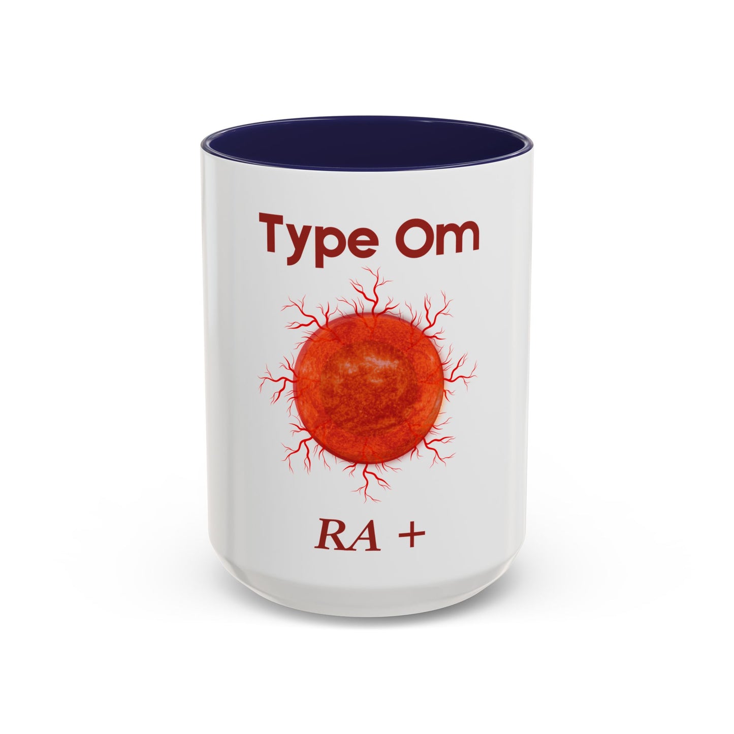 Type OM - Ra+    Ceramic Mug Celebrate the second coming of the Red Giant SaOn God Ra. Gift for Fans, Collectors, and Summer Vibes