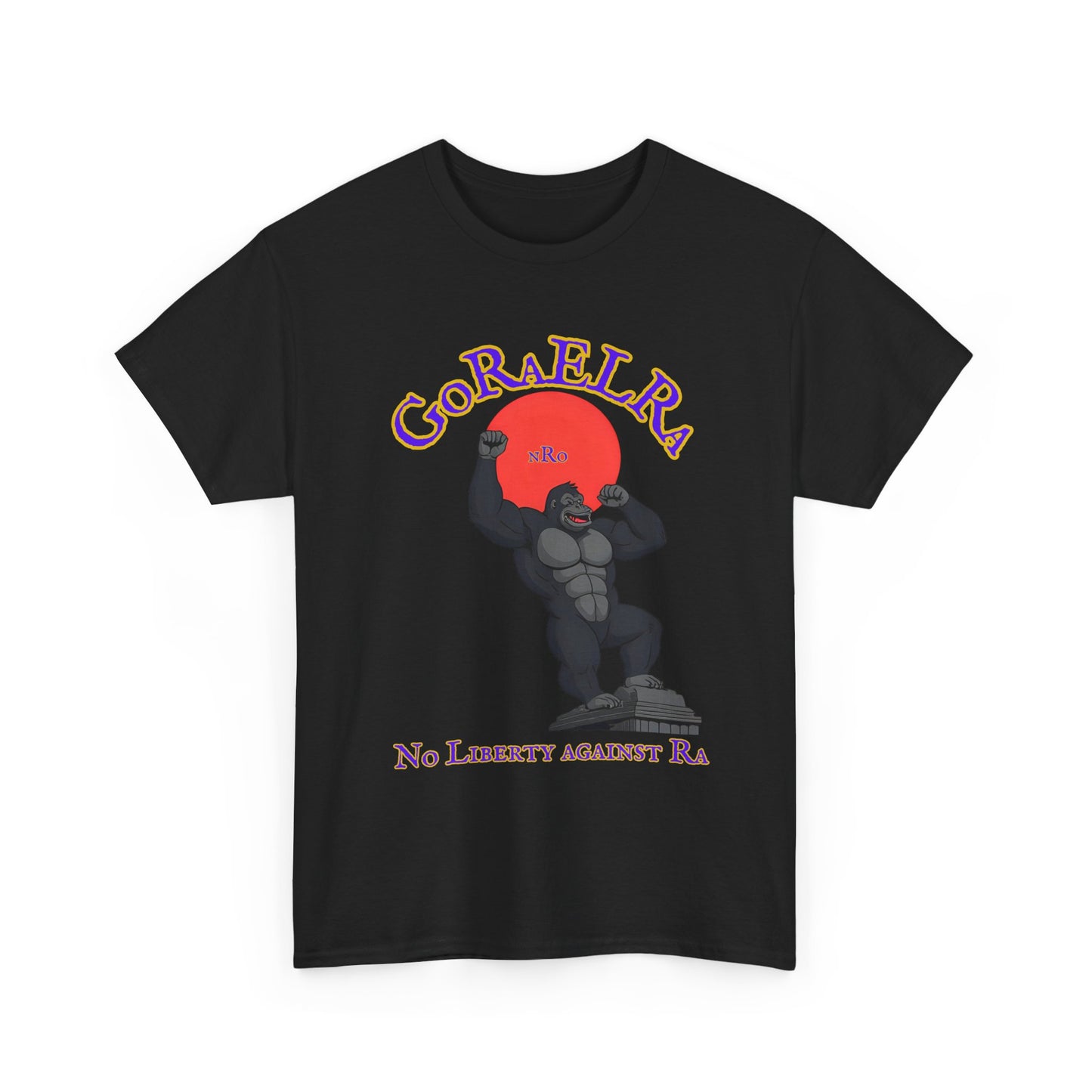 GoRaElRa No Liberty Against Ra  purple + gold - Vintage classic soundlogic Tee