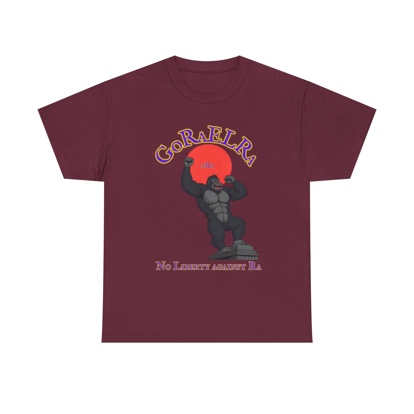 GoRaElRa No Liberty Against Ra  purple + gold - Vintage classic soundlogic Tee