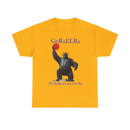 GoRaElRa No Liberty Against Ra  purple + gold - Vintage classic soundlogic Tee