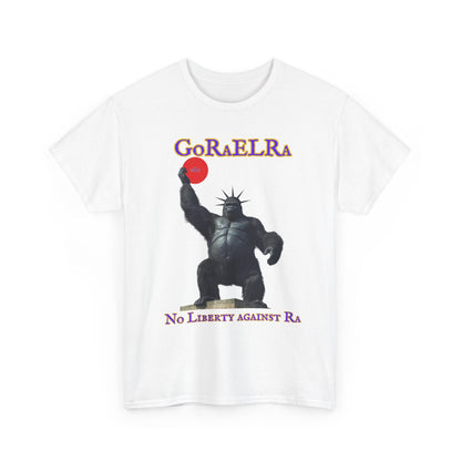 GoRaElRa No Liberty Against Ra  purple + gold - Vintage classic soundlogic Tee