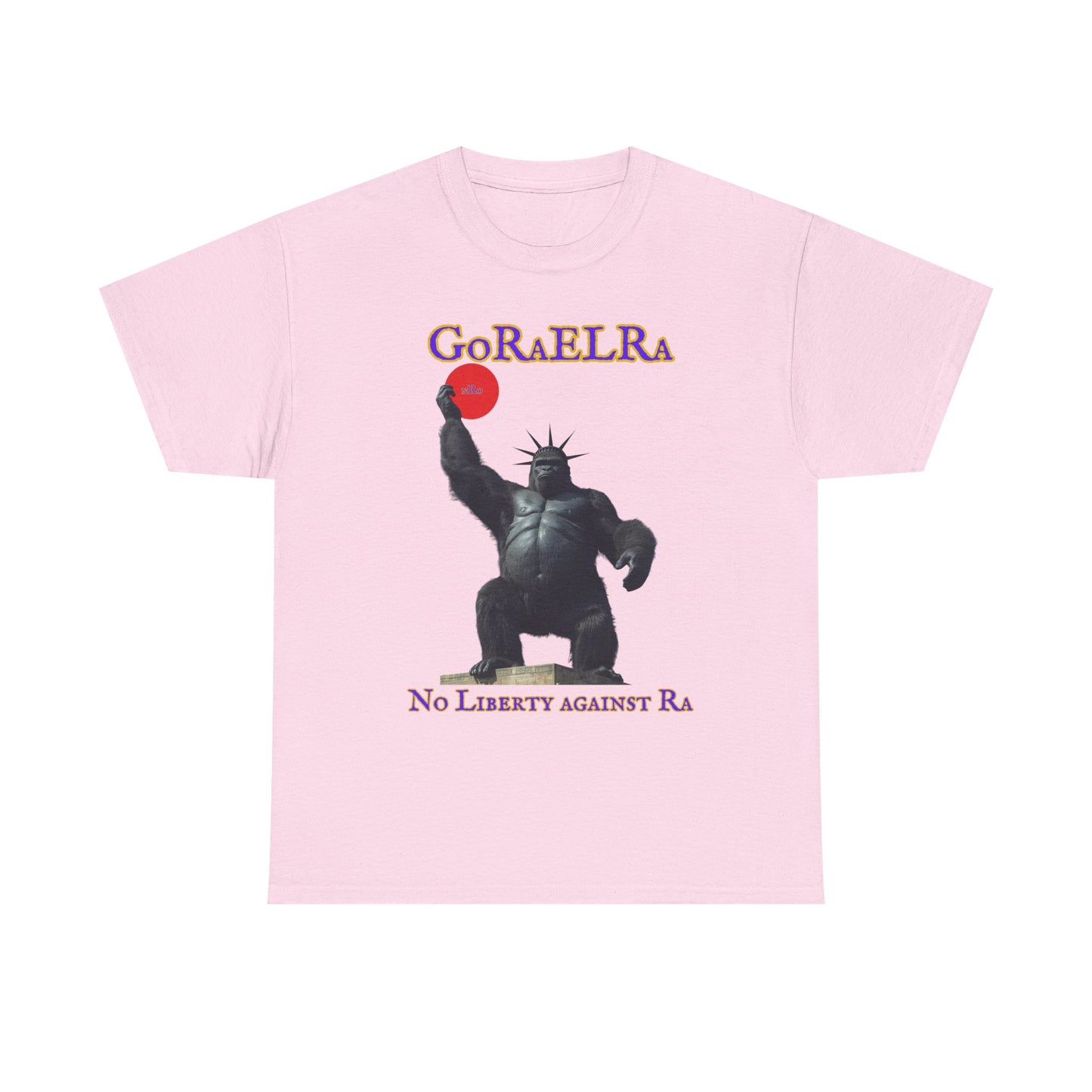 GoRaElRa No Liberty Against Ra  purple + gold - Vintage classic soundlogic Tee