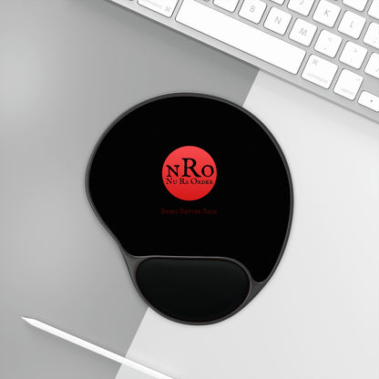 Nu Ra Order (NRO) Black Ergonomic Mouse Pad with Wrist Rest