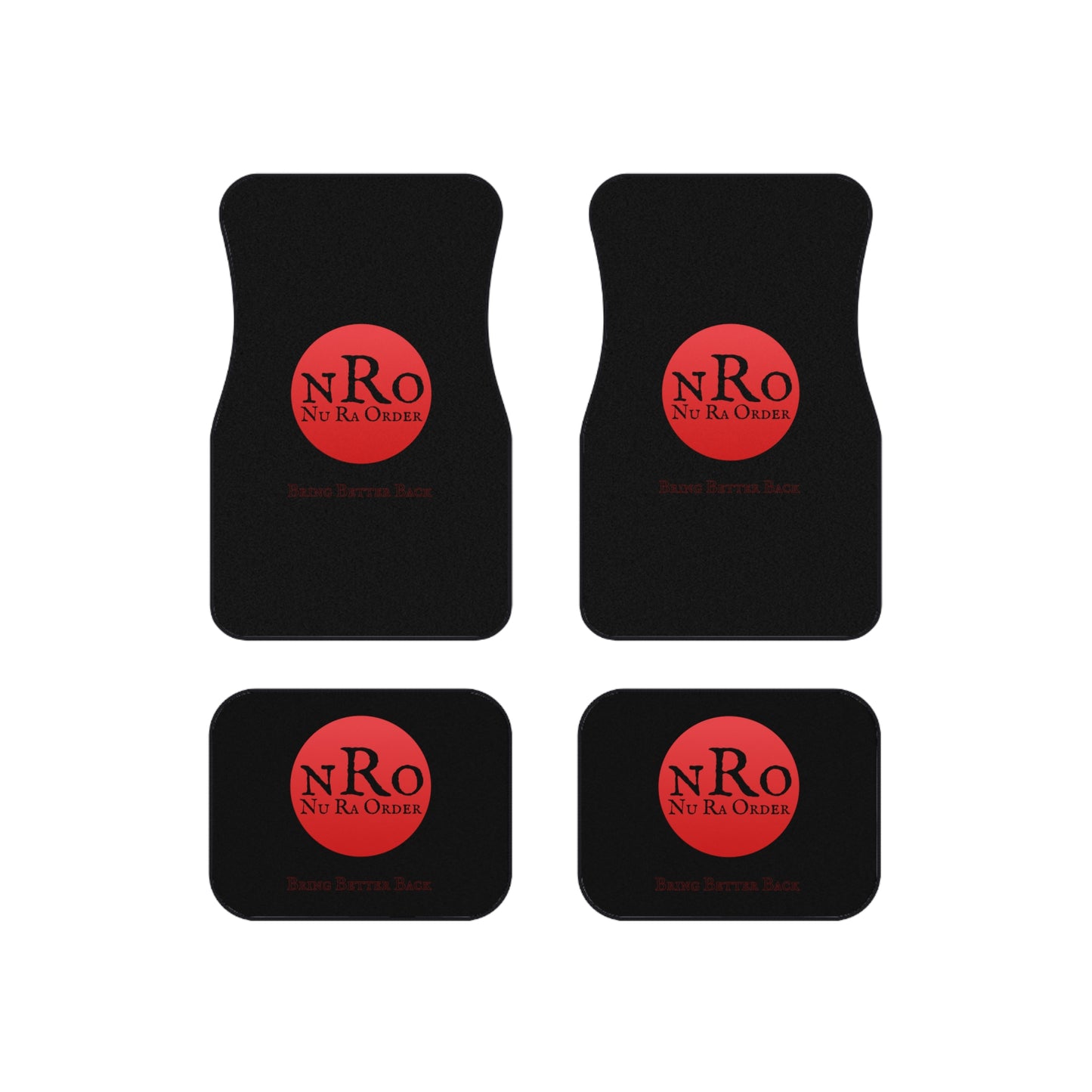 Nu Ra Order -Bring better back -Custom Car Mats Set, Durable Vehicle Floor Mats, Stylish Auto Accessories, Perfect for Gifts and Home Decor