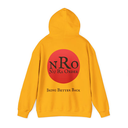 "Civil War Means War Against Us - NRO NU Ra Order Bring Bettor Back  Hoodie — "RaEdOriBaKa" Retro Logo Sweatshirt
