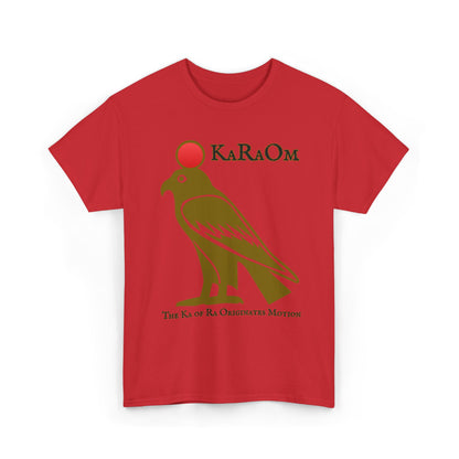 Gold- KaRaOm The Ka of Ra Originates Motion  - Vintage classic soundlogic Tee  Vintage SoundLogic Tee