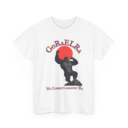 GoRaElRa No Liberty Against Ra  purple + gold - Vintage classic soundlogic Tee