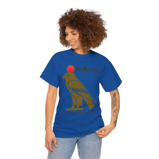 Gold- KaRaOm The Ka of Ra Originates Motion  - Vintage classic soundlogic Tee  Vintage SoundLogic Tee